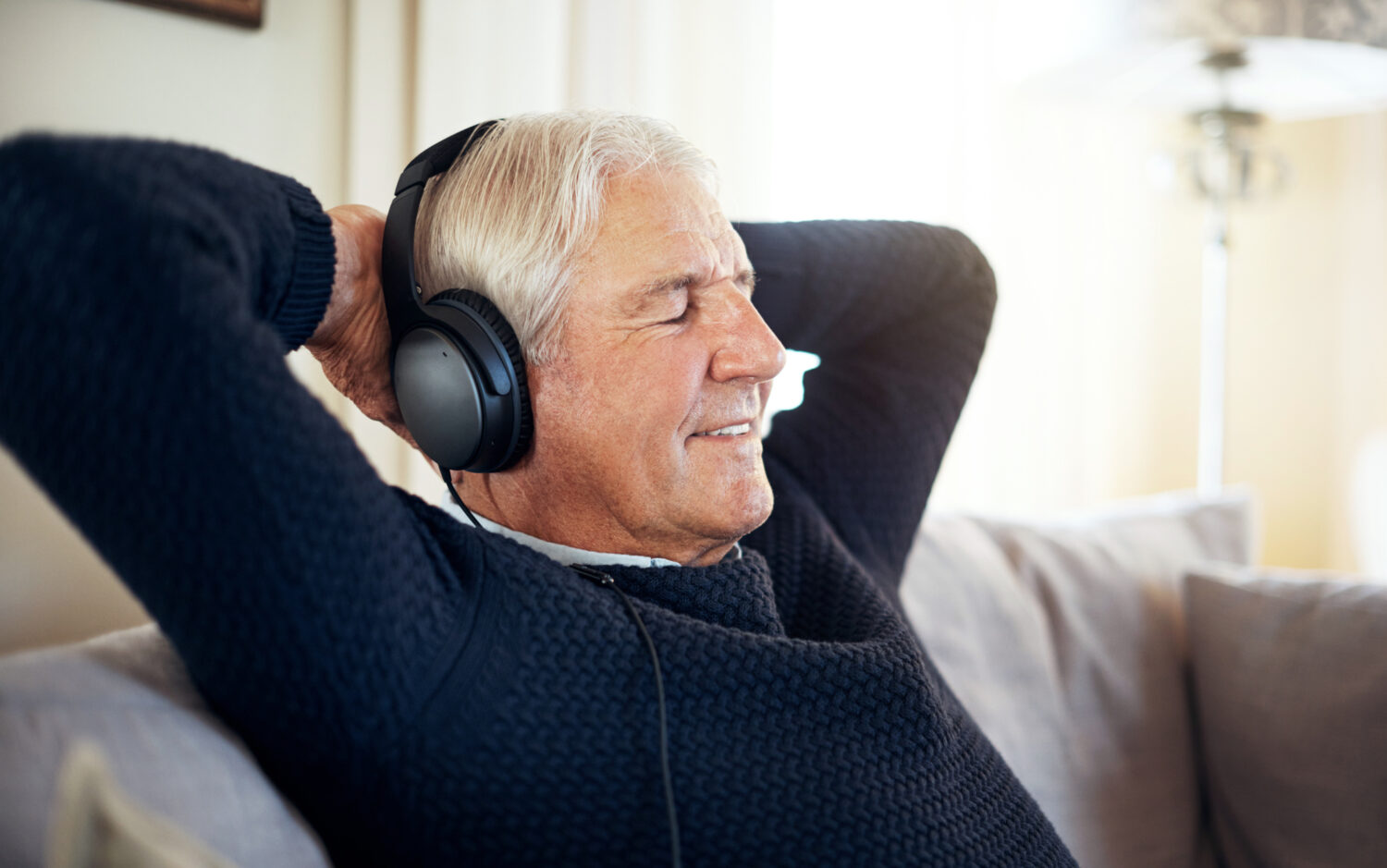 Man listening to music